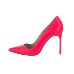 Manolo Blahnik Hot Pink Heels Size 38.5